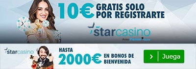 Noticia de starcasino.es – Bono sin Depósito: 10€ Gratis