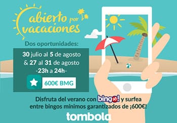 Noticia de tombola.es – Nuevas Promociones en Julio