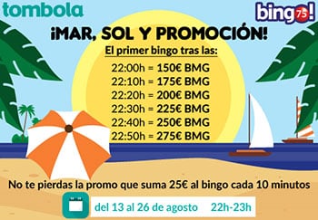 Noticia de tombola.es – Promociones de bingo online en Agosto