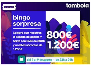 Noticia de tombola.es – Promociones en Julio