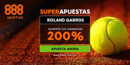 Noticia de 888sport.es – SuperApuestas Roland Garros: 200% Aumento de Beneficios