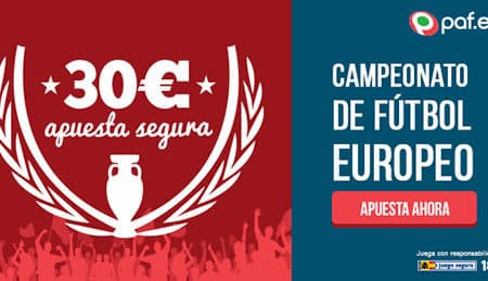 Noticia de paf.es – Apuesta Segura de 30€ con el Campeonato de Fútbol Europeo 2016