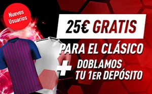 Noticia de sportium.es – Bono de Bienvenida + ¡25€ Gratis para el Clásico!