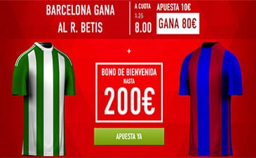 Noticia de sportium.es – SuperCuota Betis-Barça + Bono Bienvenida hasta 200€