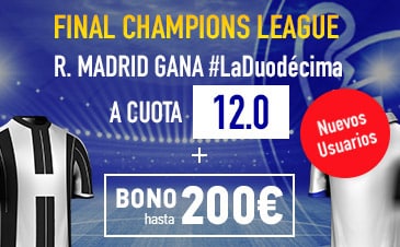 Noticia de sportium.es – Promociones Final Champions League: Juventus – Real Madrid