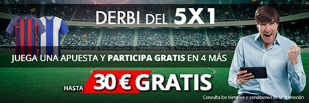 Noticia de suertia.es – Promo 5×1 del Derbi Catalán