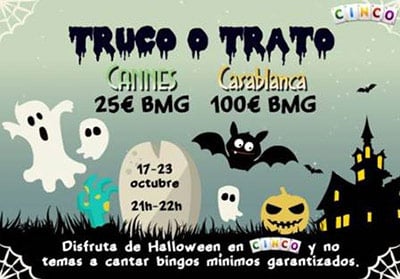 Noticia de tombola.es – Promoción Halloween en Cinco: Truco o Trato