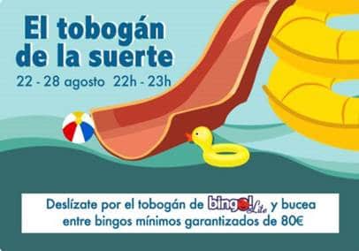 Noticia de tombola.es – Tobogán de la Suerte: Bingos Mínimos Garantizados de 80€.