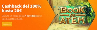 Noticia de betsson.es – Cashback del 100% hasta 20€